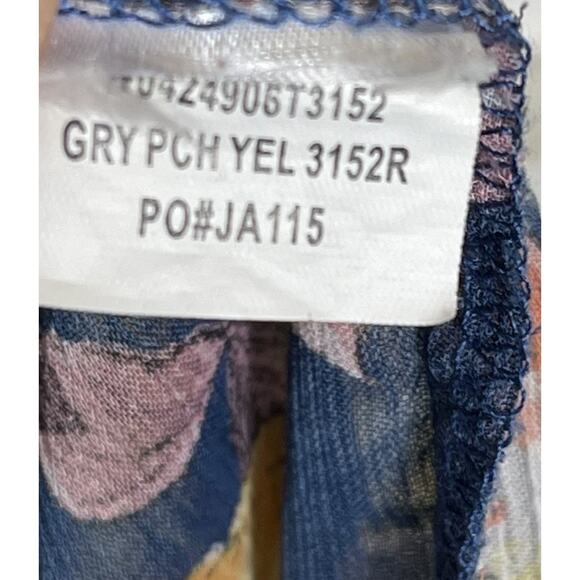 Band Of Gypsies Floral Print Kimono Sz S Fits To XL Boho Romantic Cottagecore - Picture 8 of 8